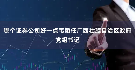 哪个证券公司好一点韦韬任广西壮族自治区政府党组书记